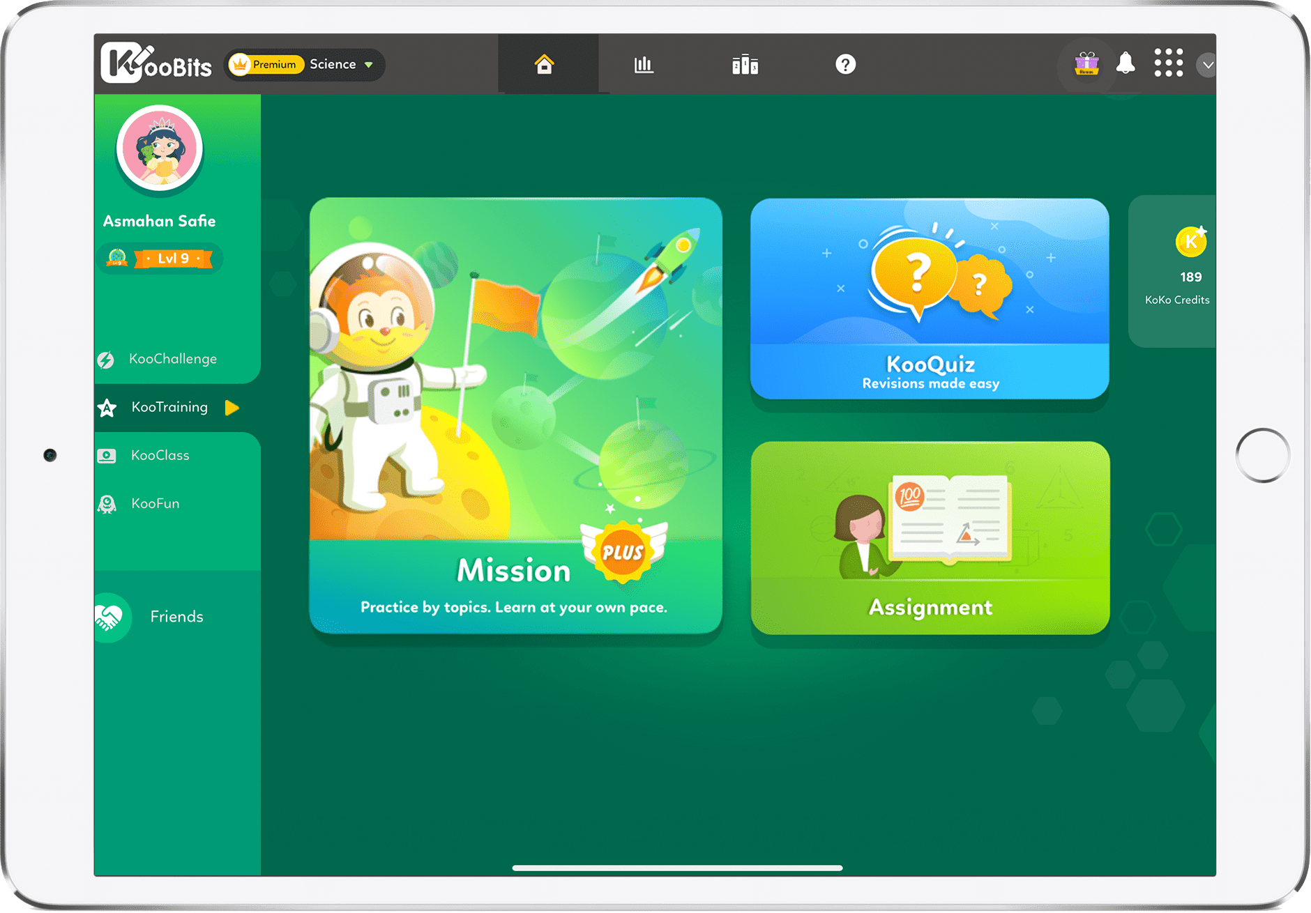 Science - Mission Dashboard