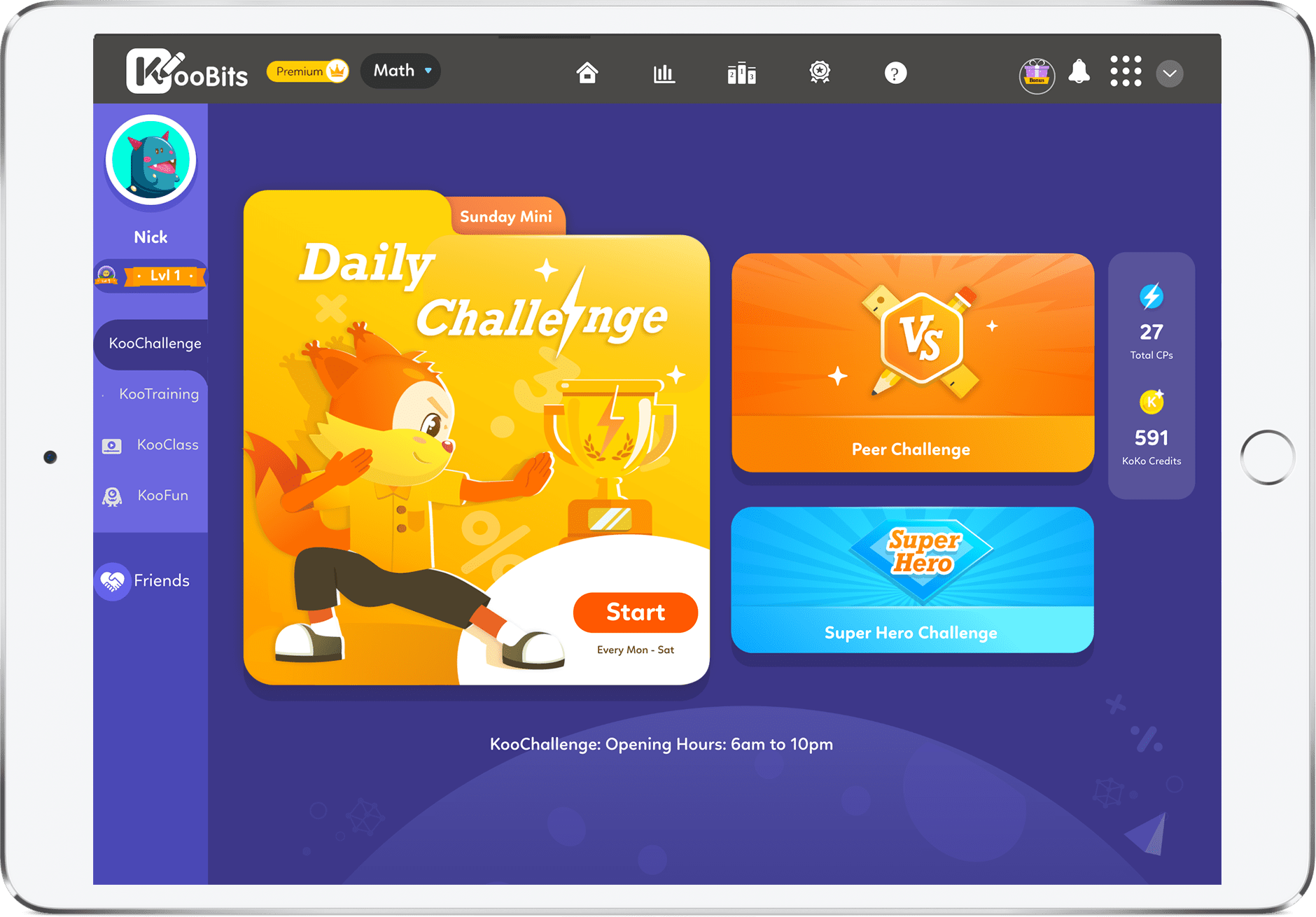 KooBits Math - Empowers kids to practise and learn independently